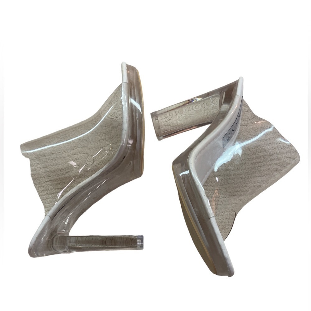 Mackinj Transparent Open Toe 4.5” Block Heel Size… - image 8